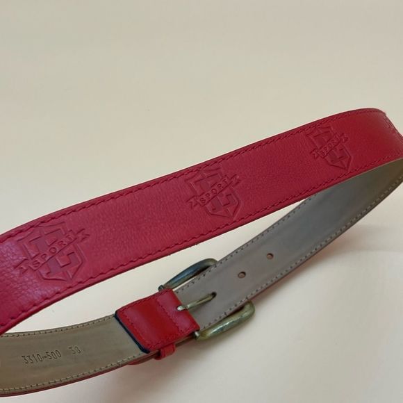 ESCADA SPORT Logo Leather Belt with gold buckle, prestine, size 38 main image 4